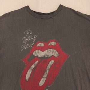 The Rolling Stones Band Crew Neck Short Sleeve T Shirt Mens Size Large L Gray